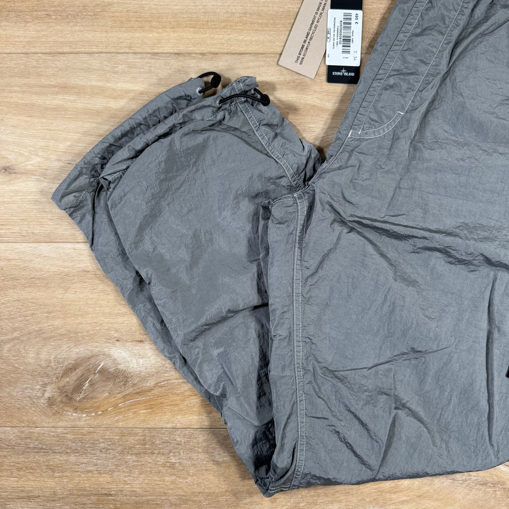 Stone Island Nylon Metal Pants in Pearl Grey with Nylon Mesh Lining