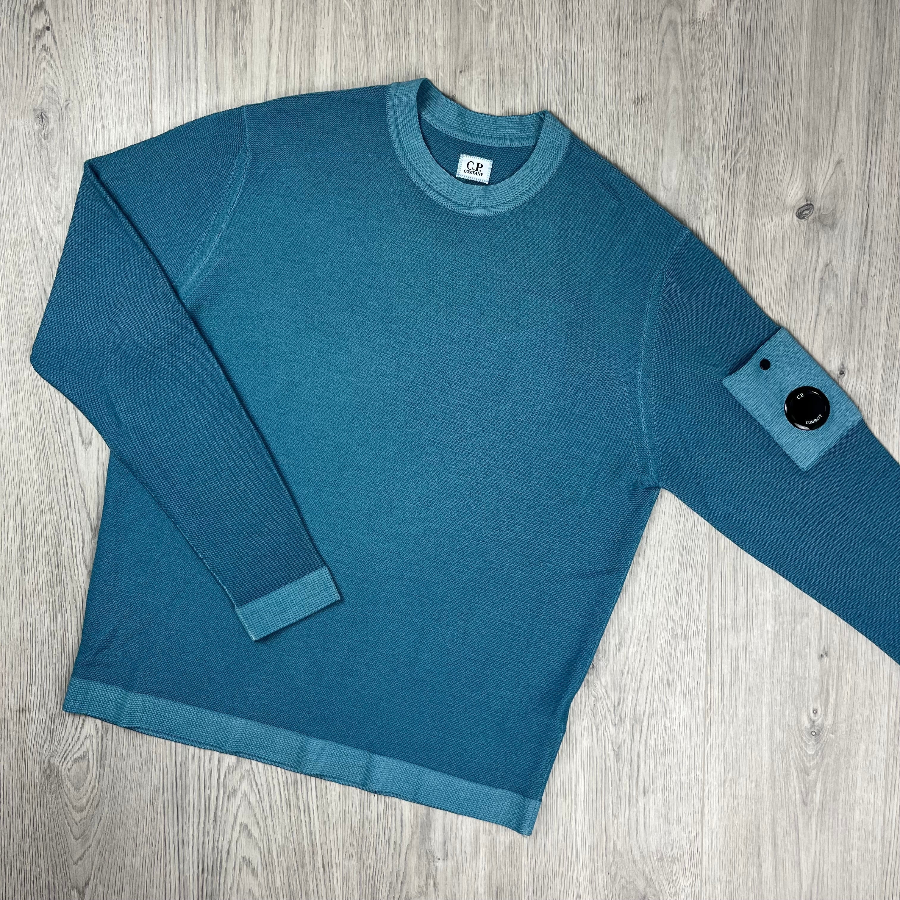 CP Company Knit Sweatshirt - Aegean Blue
