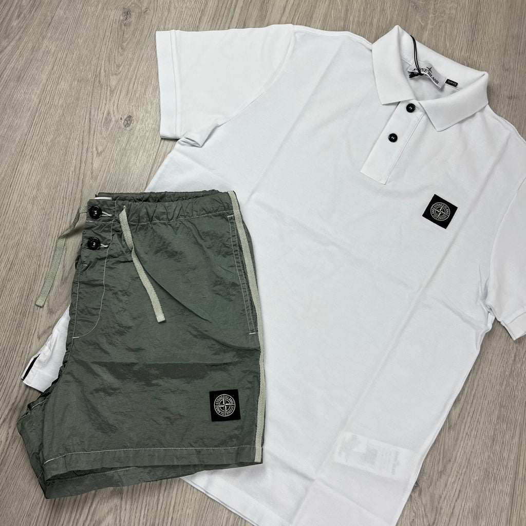 Stone Island Holiday Set - White/Sage