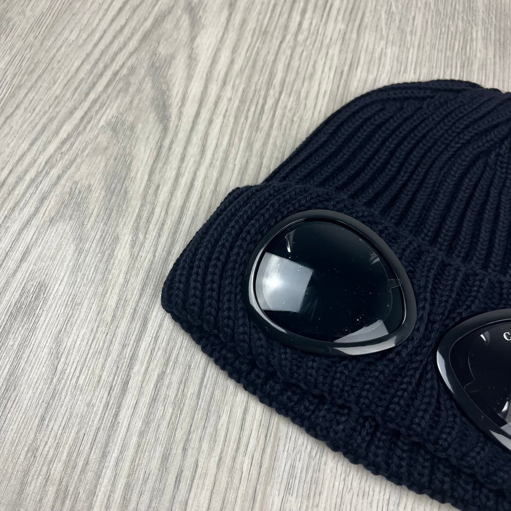CP Company Goggle Beanie - Navy