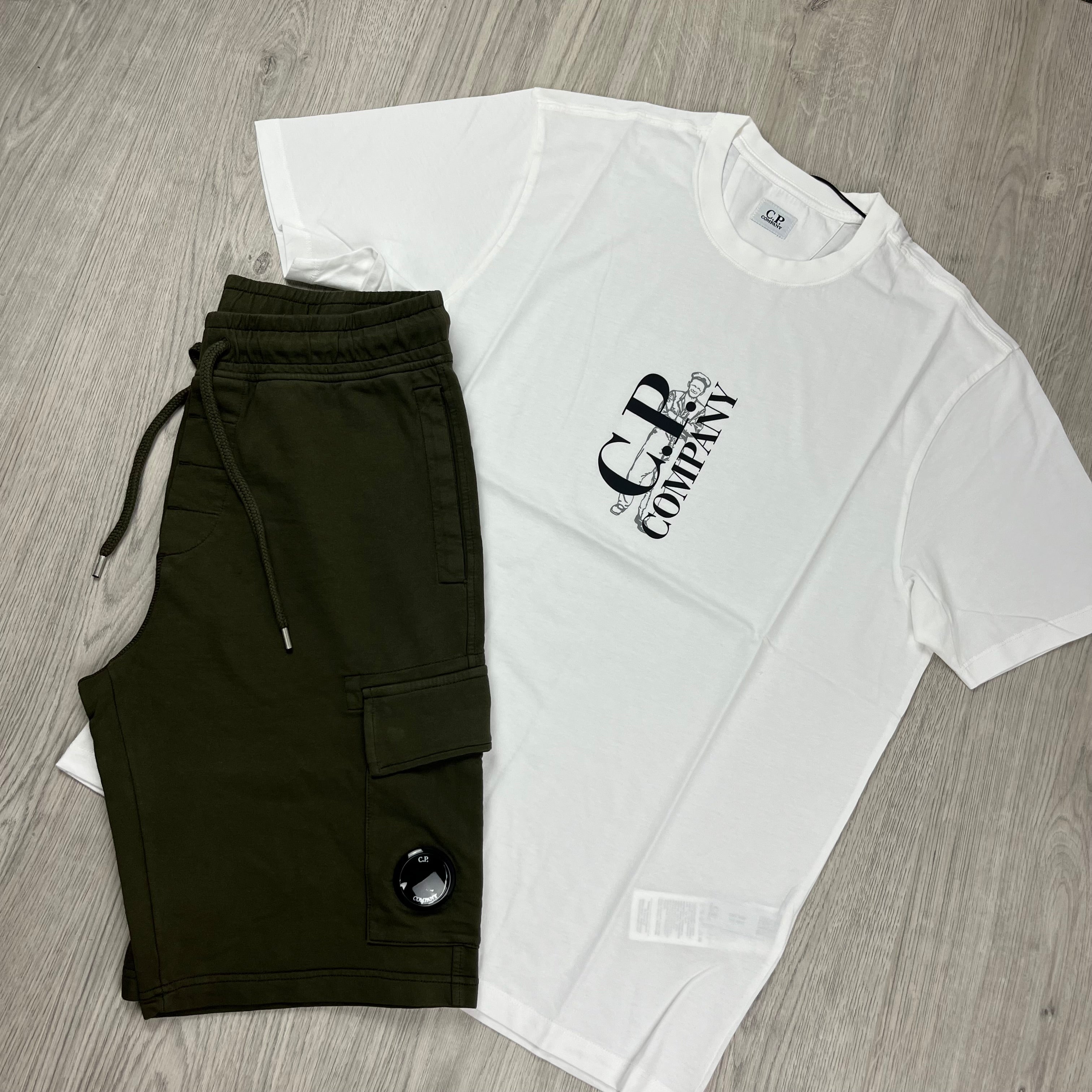 CP Company Set - White/Ivy