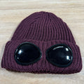 CP Company Extra Fine Merino Wool Goggle Beanie in Potent Purple