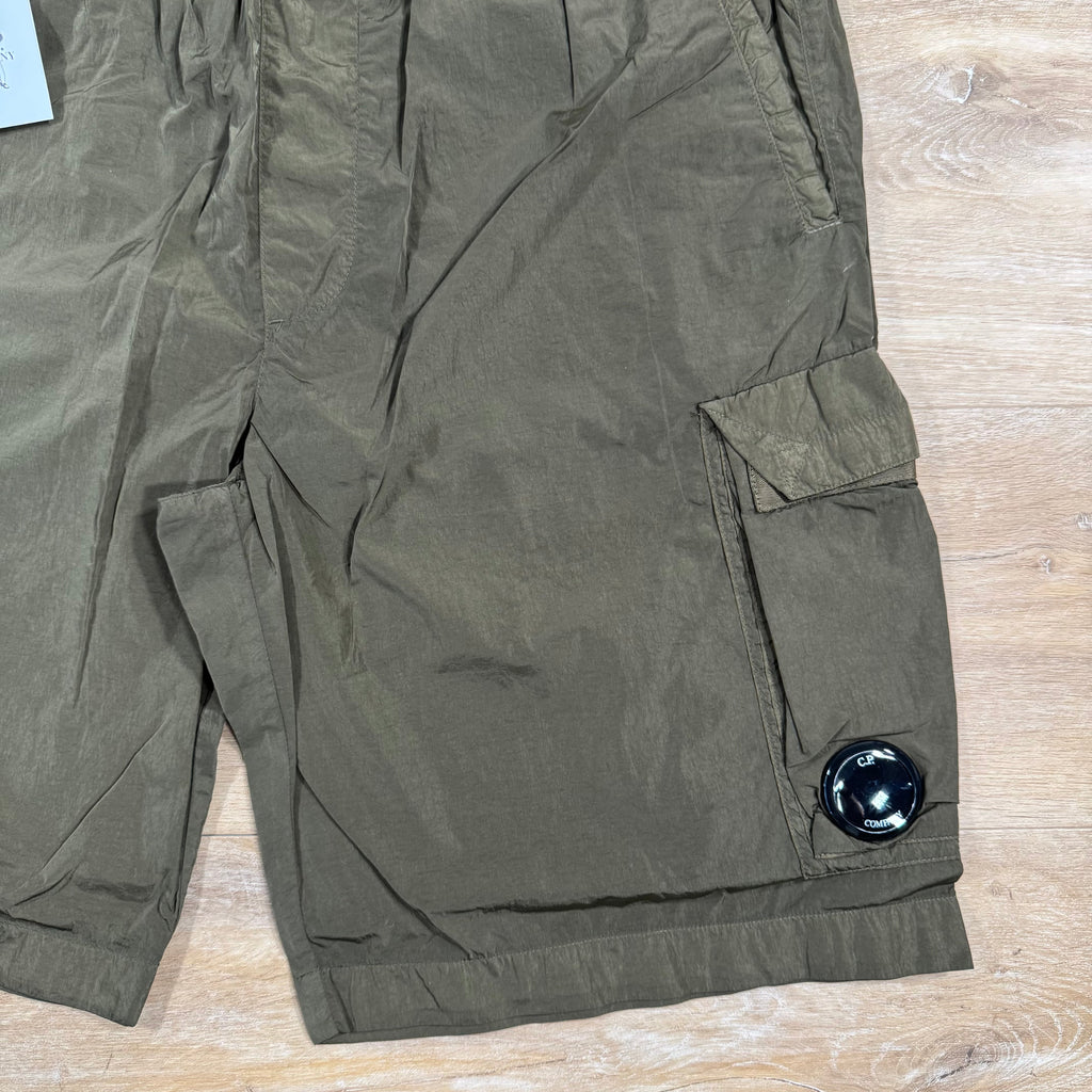CP Company Chrome-R Cargo Shorts in Ivy Green