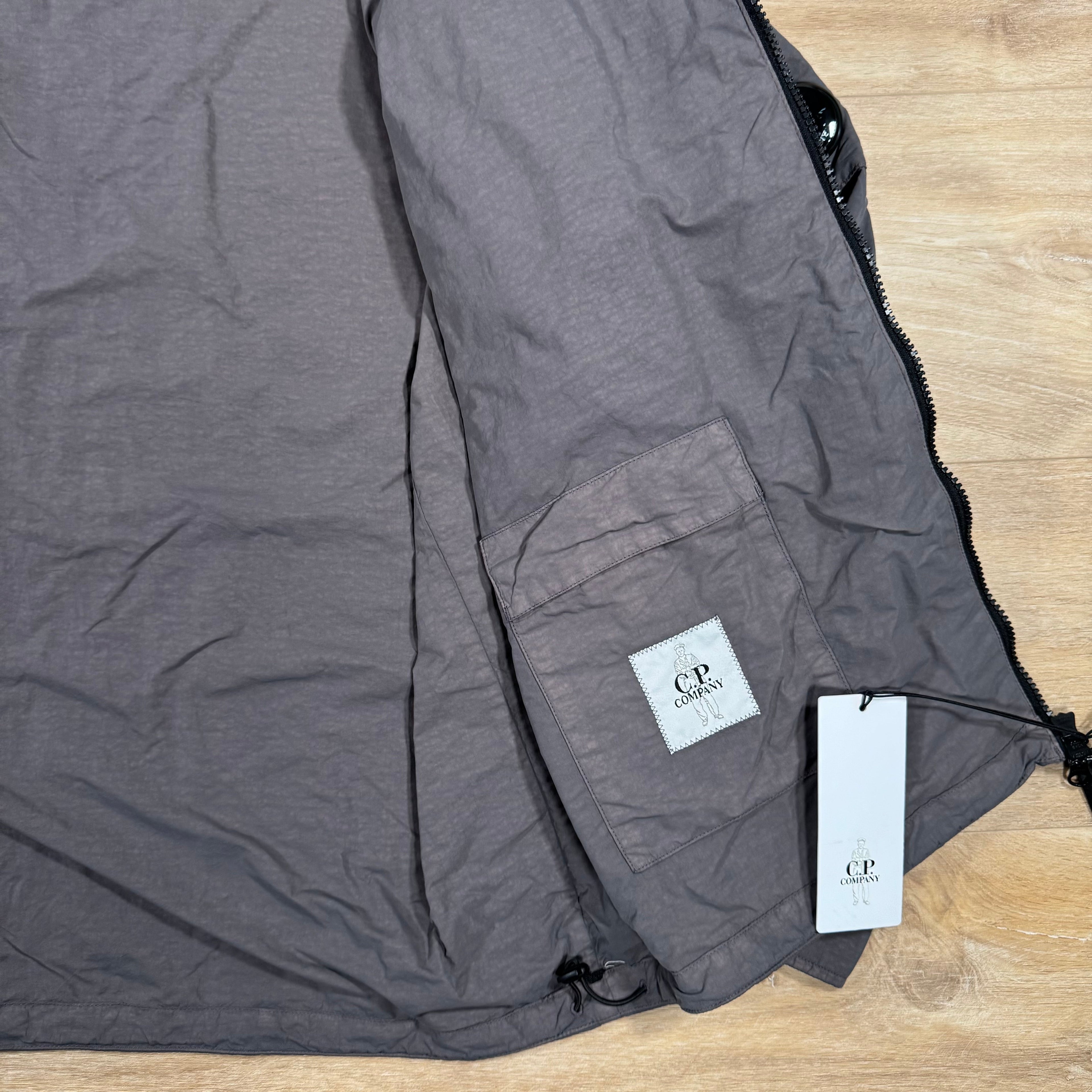 CP Company Flatt Nylon Hooded Lens Overshirt in Violet