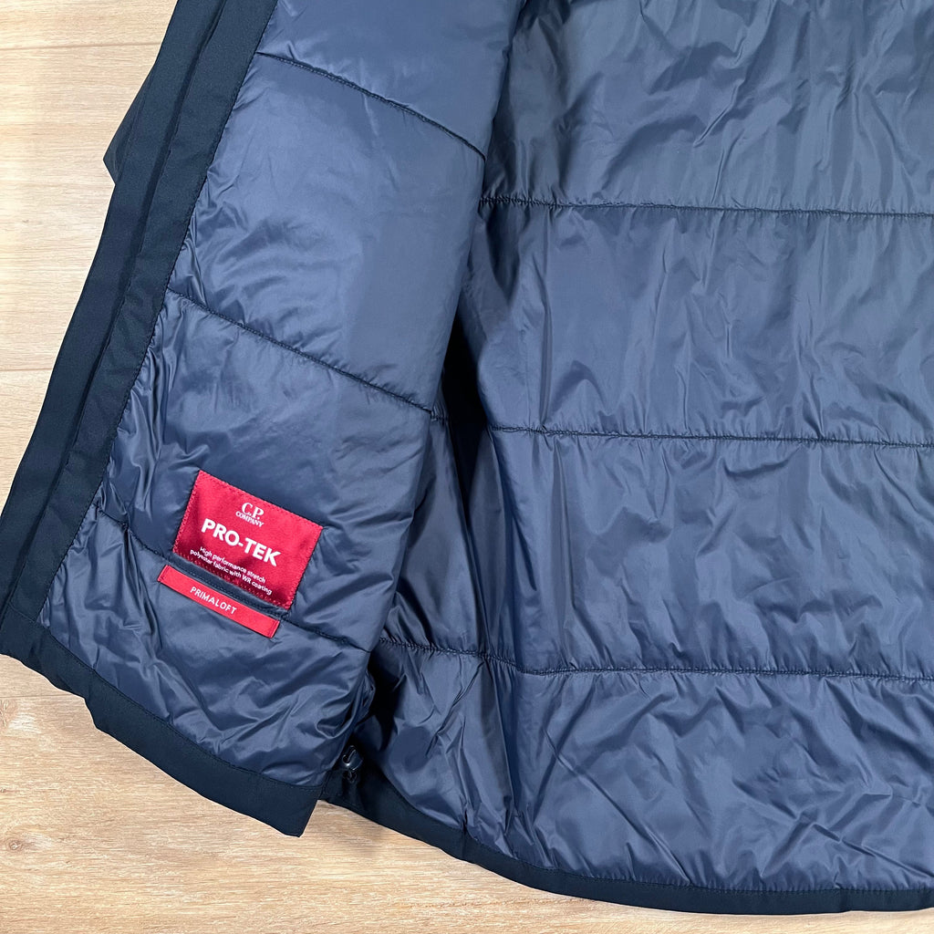 CP Company Pro-Tek Padded Lens Jacket in Navy