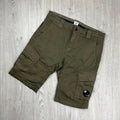 CP Company Cargo Shorts - Ivy Green