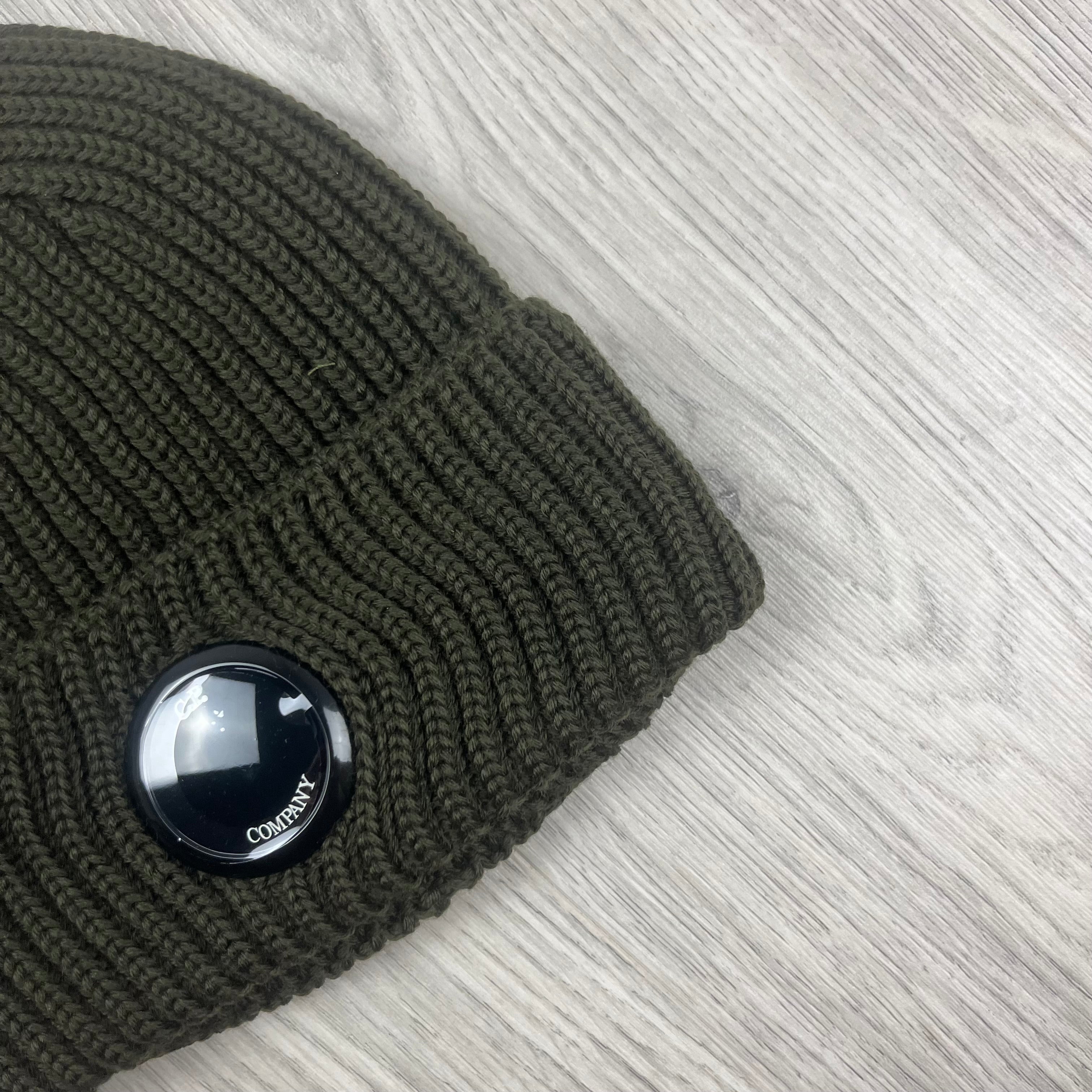 CP Company Lens Beanie - Ivy Green
