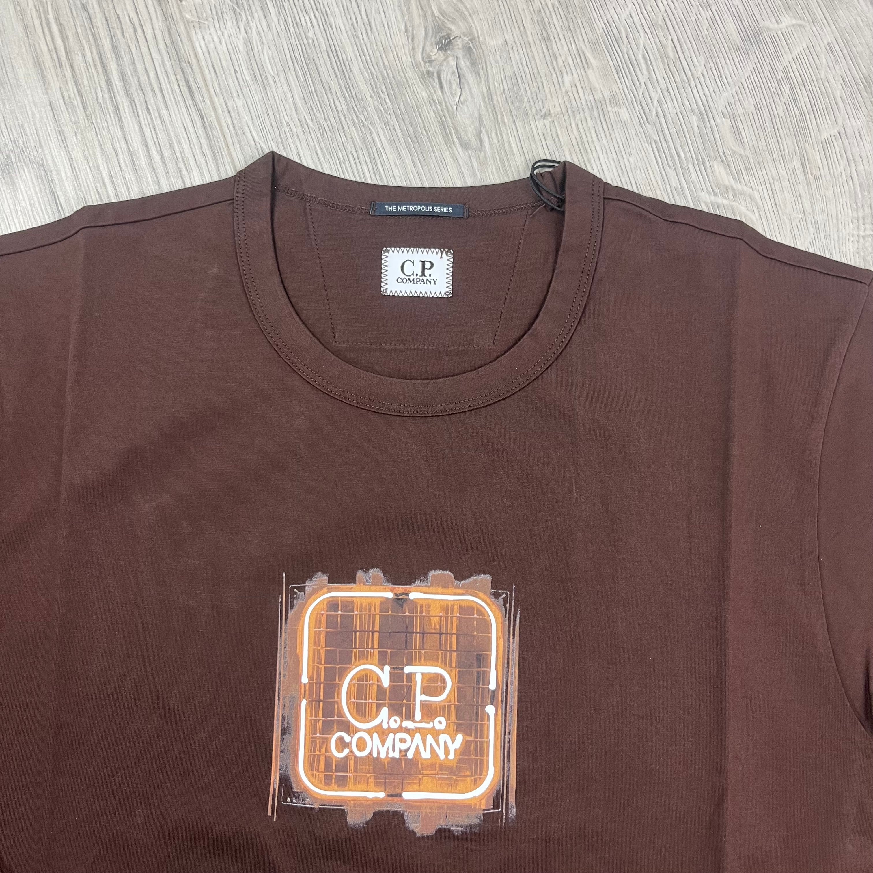 CP Company Metropolis T-Shirt - Rum Raisin