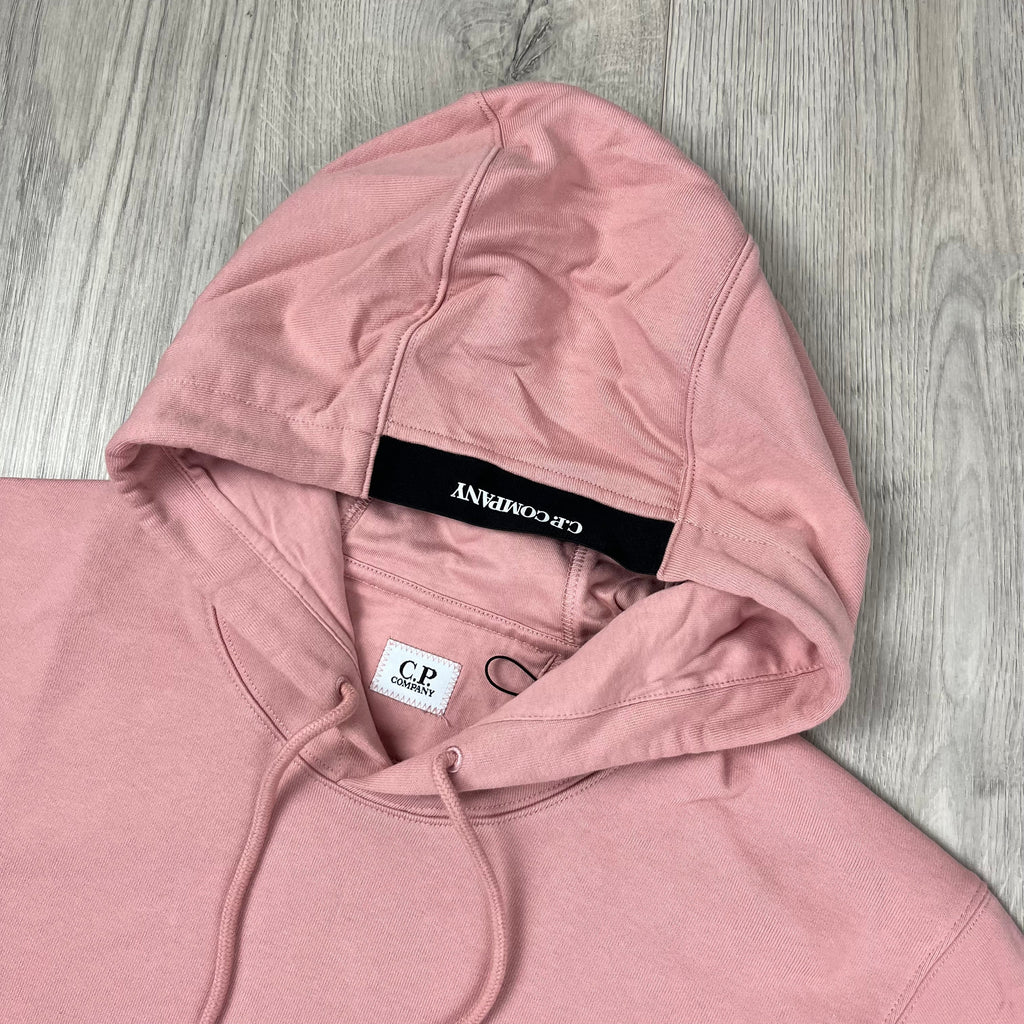 CP Company Raised Fleece Hoodie - Misty Rose