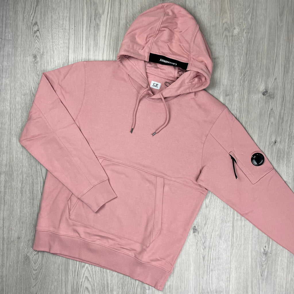 CP Company Raised Fleece Hoodie - Misty Rose