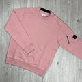 CP Company Raised Fleece Sweatshirt - Misty Rose