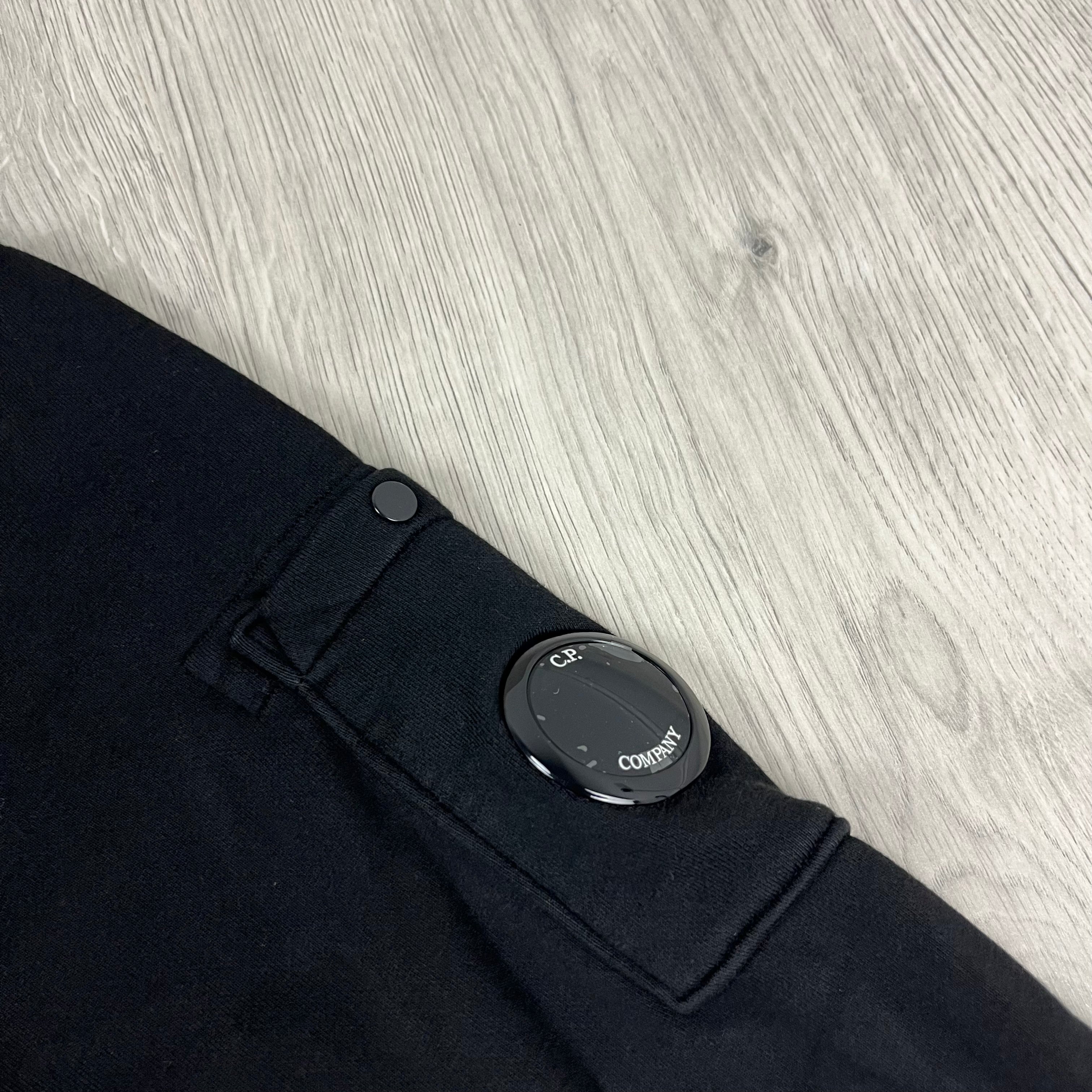 CP Company Raised Fleece Zip Sweatshirt - Black
