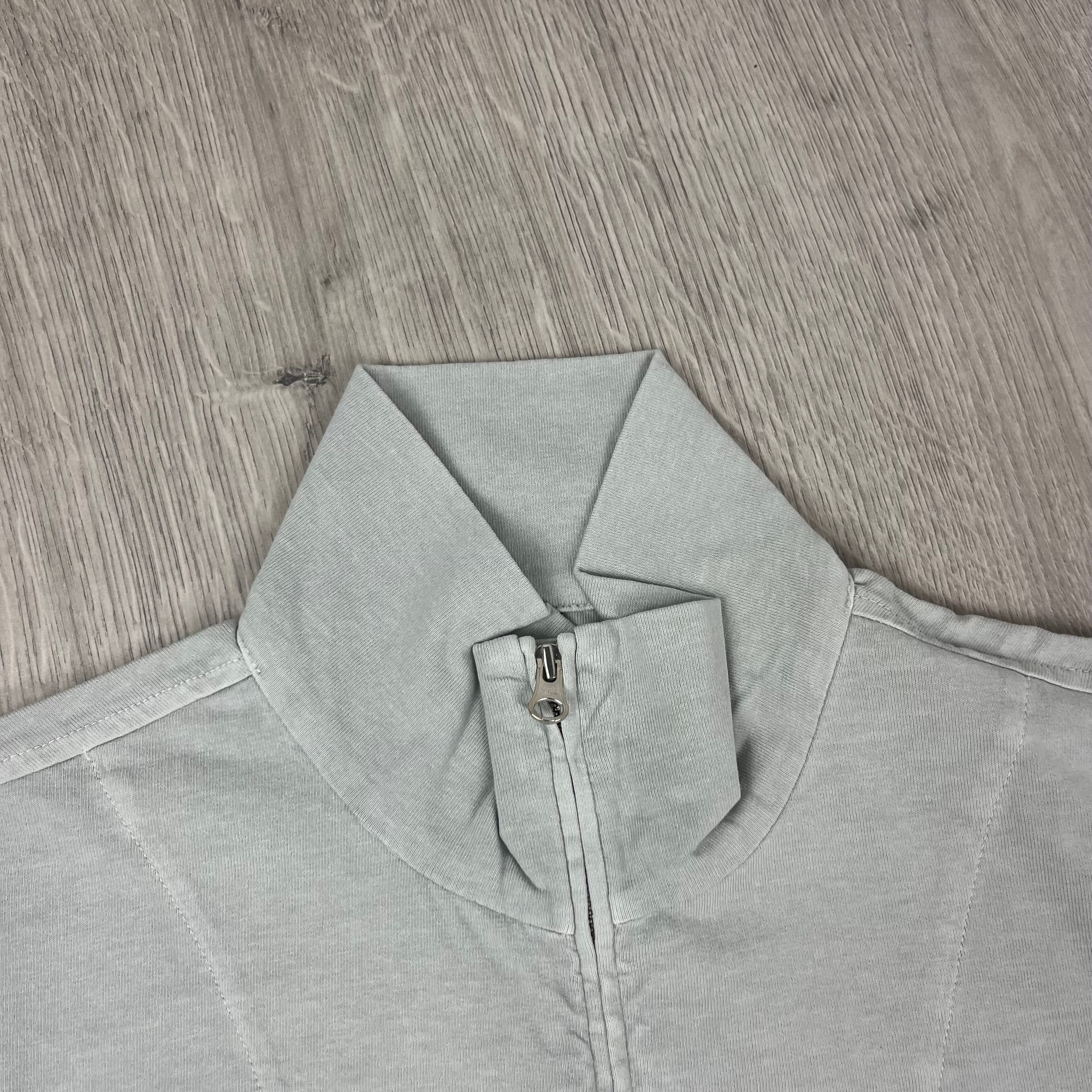 CP Company Zip Polo Shirt - Blue Fox