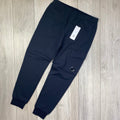 CP Company Raised Fleece Sweatpants - Navy
