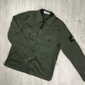 Stone Island Zip Overshirt - Military