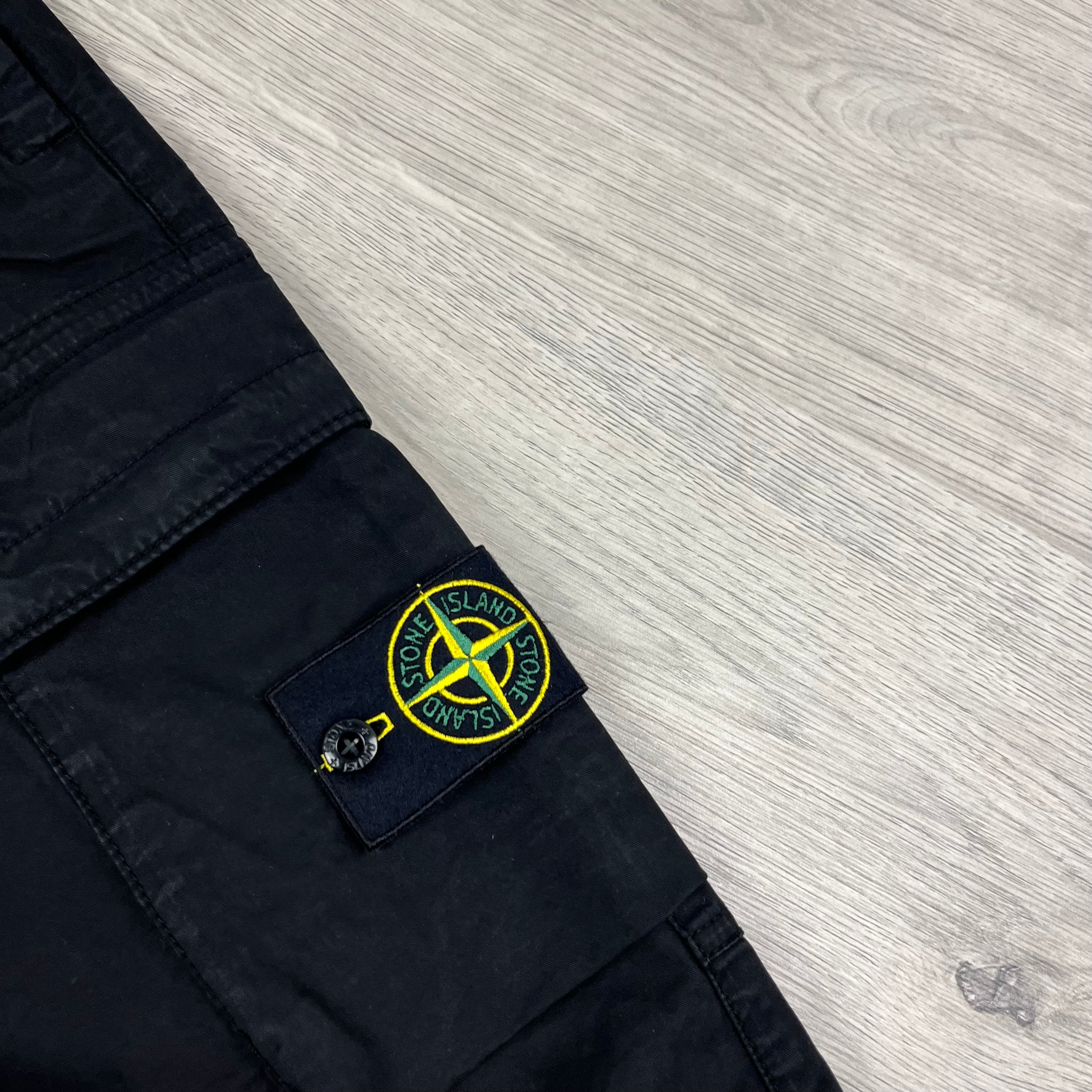 Stone Island Cargo Trousers - Black