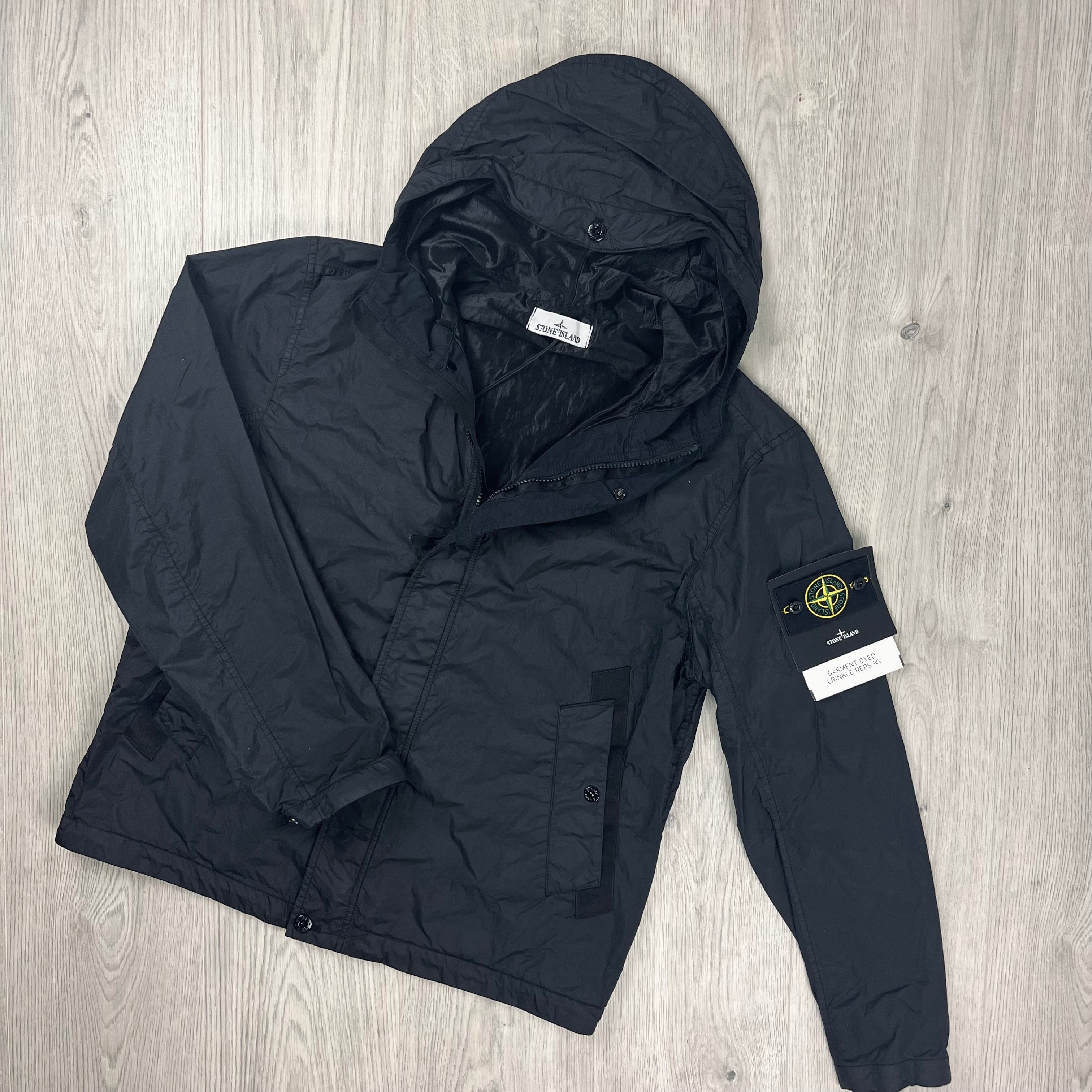Stone Island Crinkle Reps NY Jacket - Black