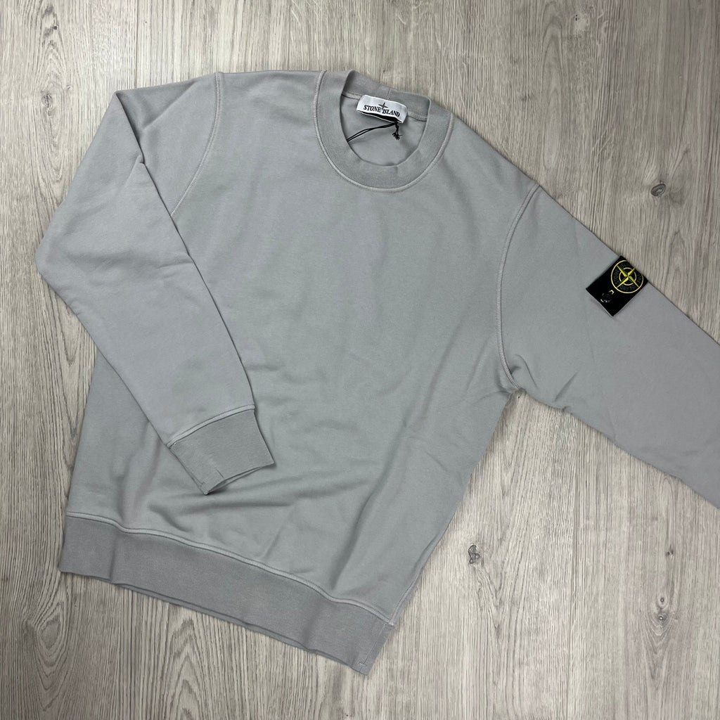 Stone Island Dyed Sweatshirt - Pearl Grey