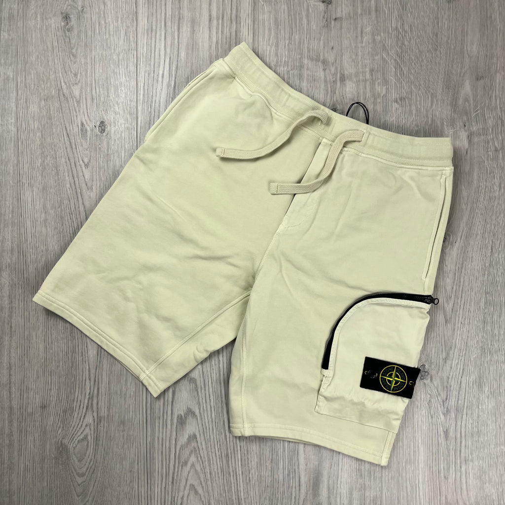 Stone Island Jersey Shorts - Oat