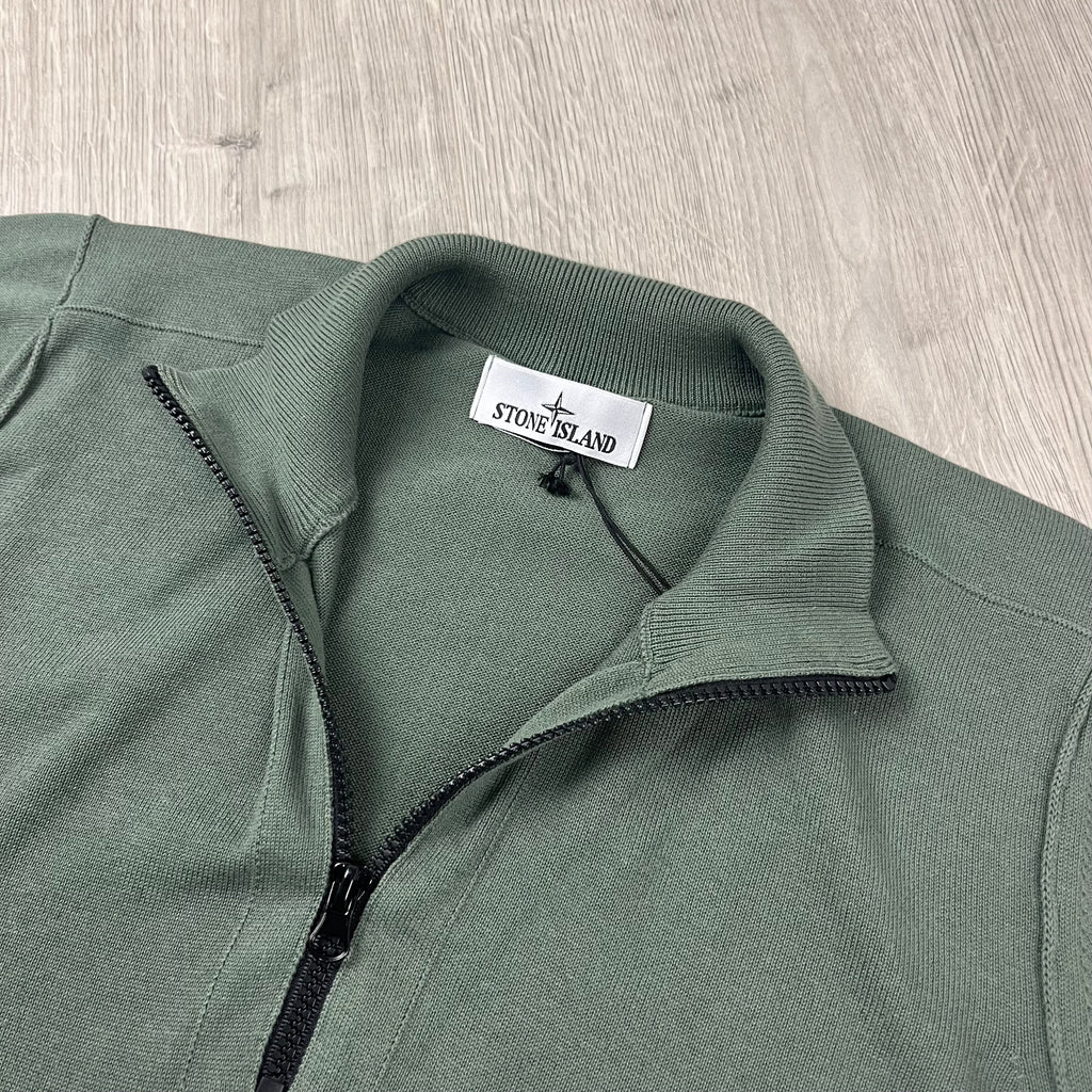 Stone Island Knit Half Zip Fleece - Musk