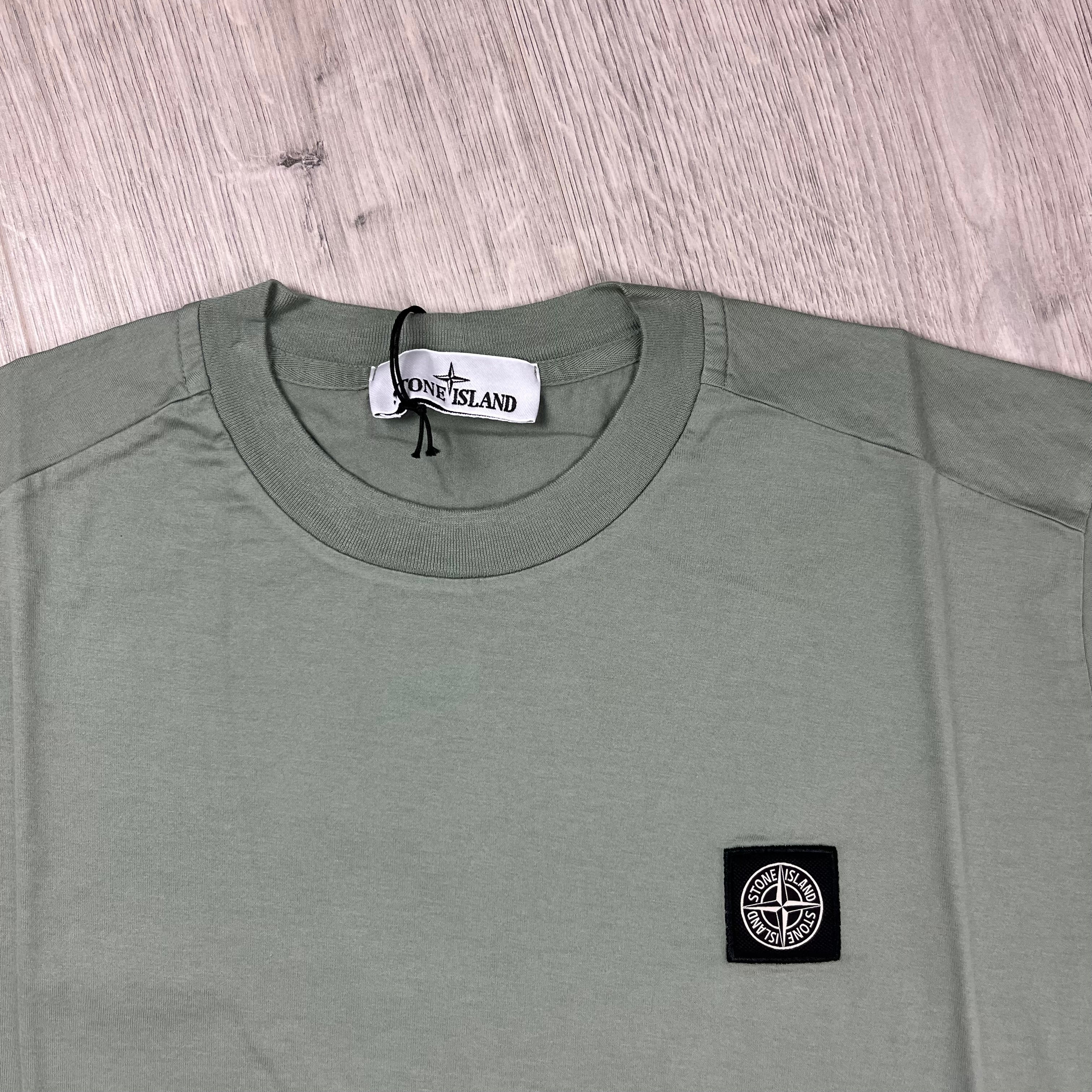 Stone Island Patch T-Shirt - Sage