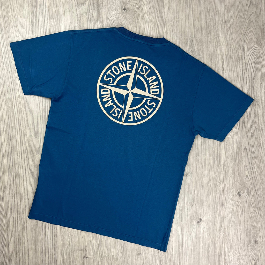 Stone Island Printed T-Shirt - Avio Blue
