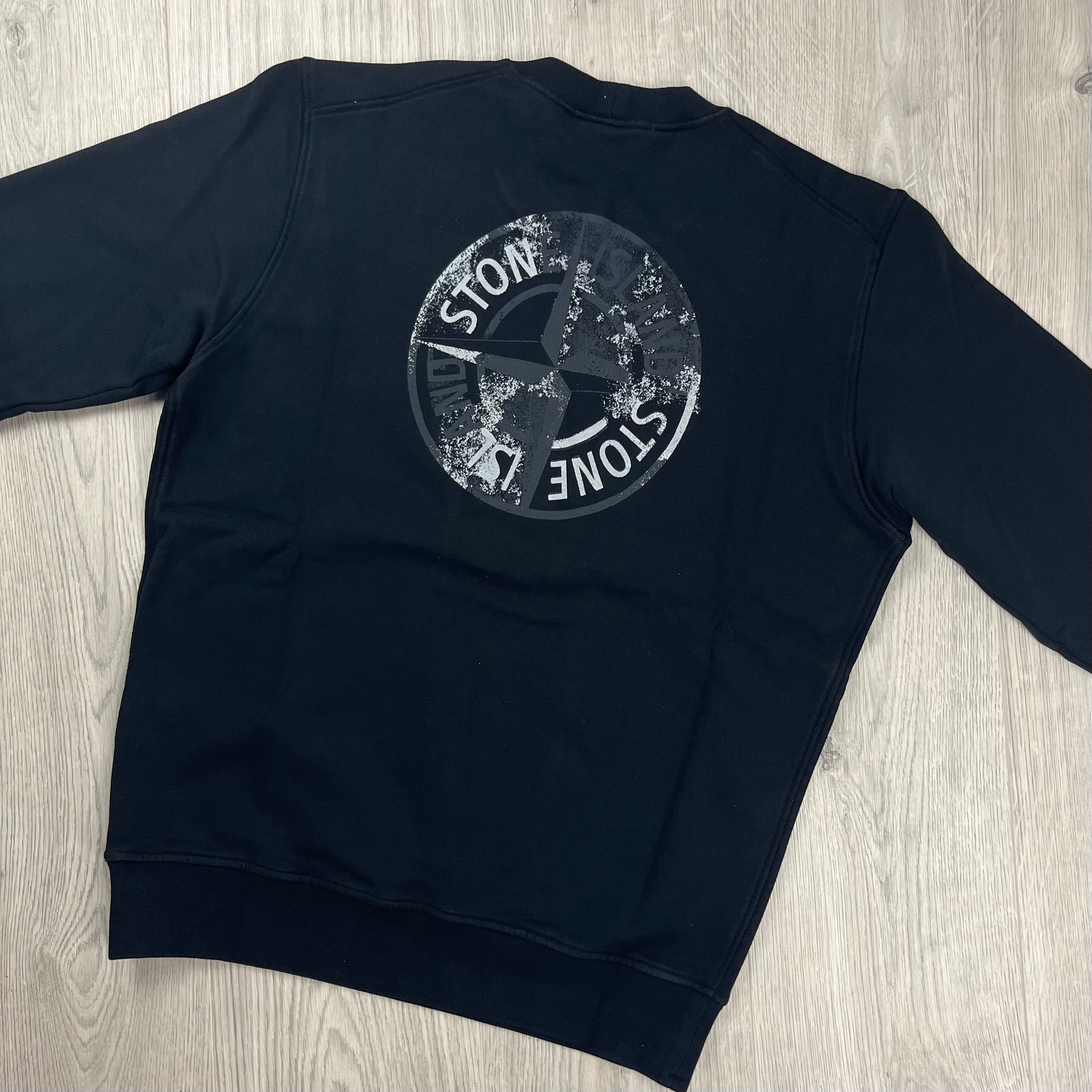 Stone Island Reflective Sweatshirt - Black