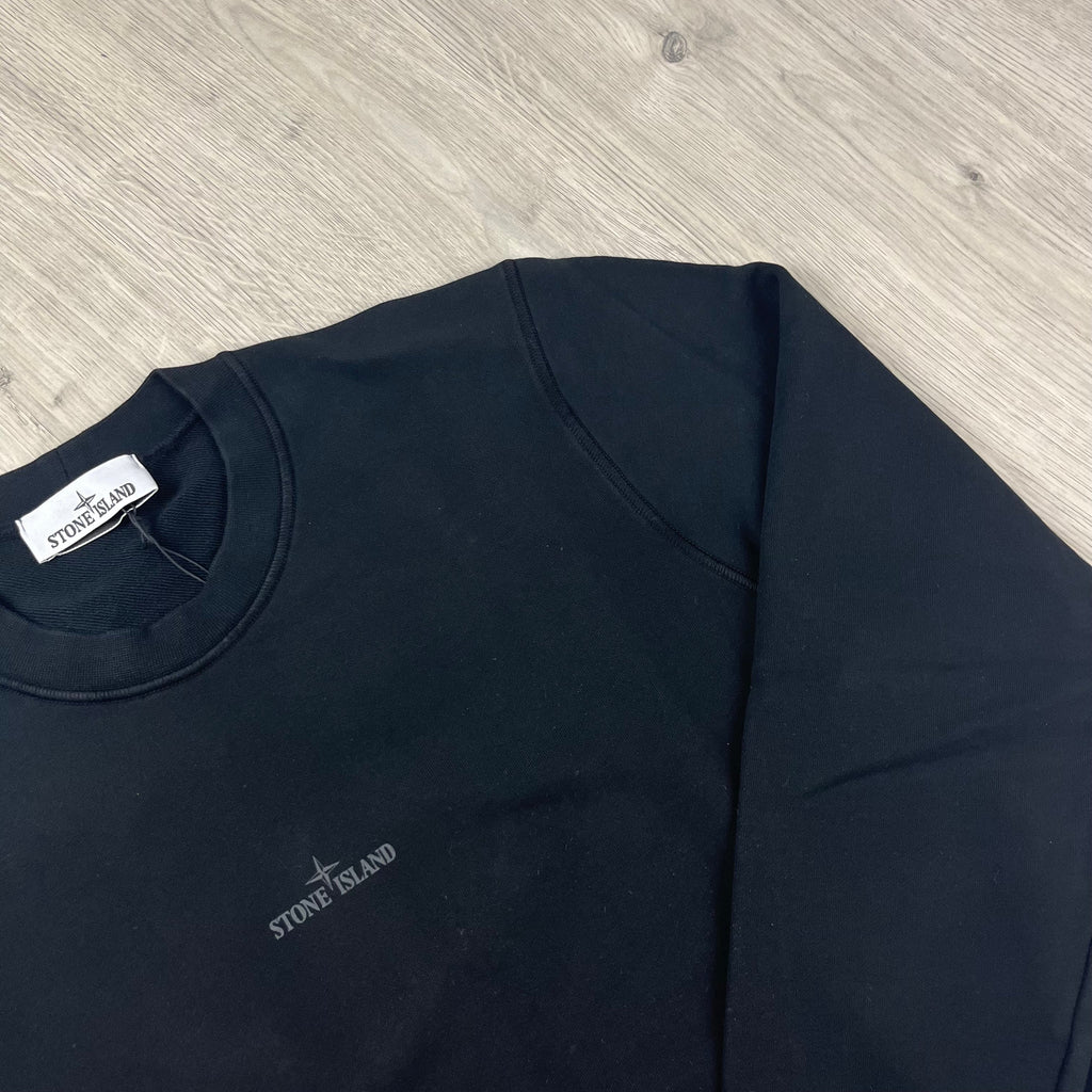 Stone Island Reflective Sweatshirt - Black